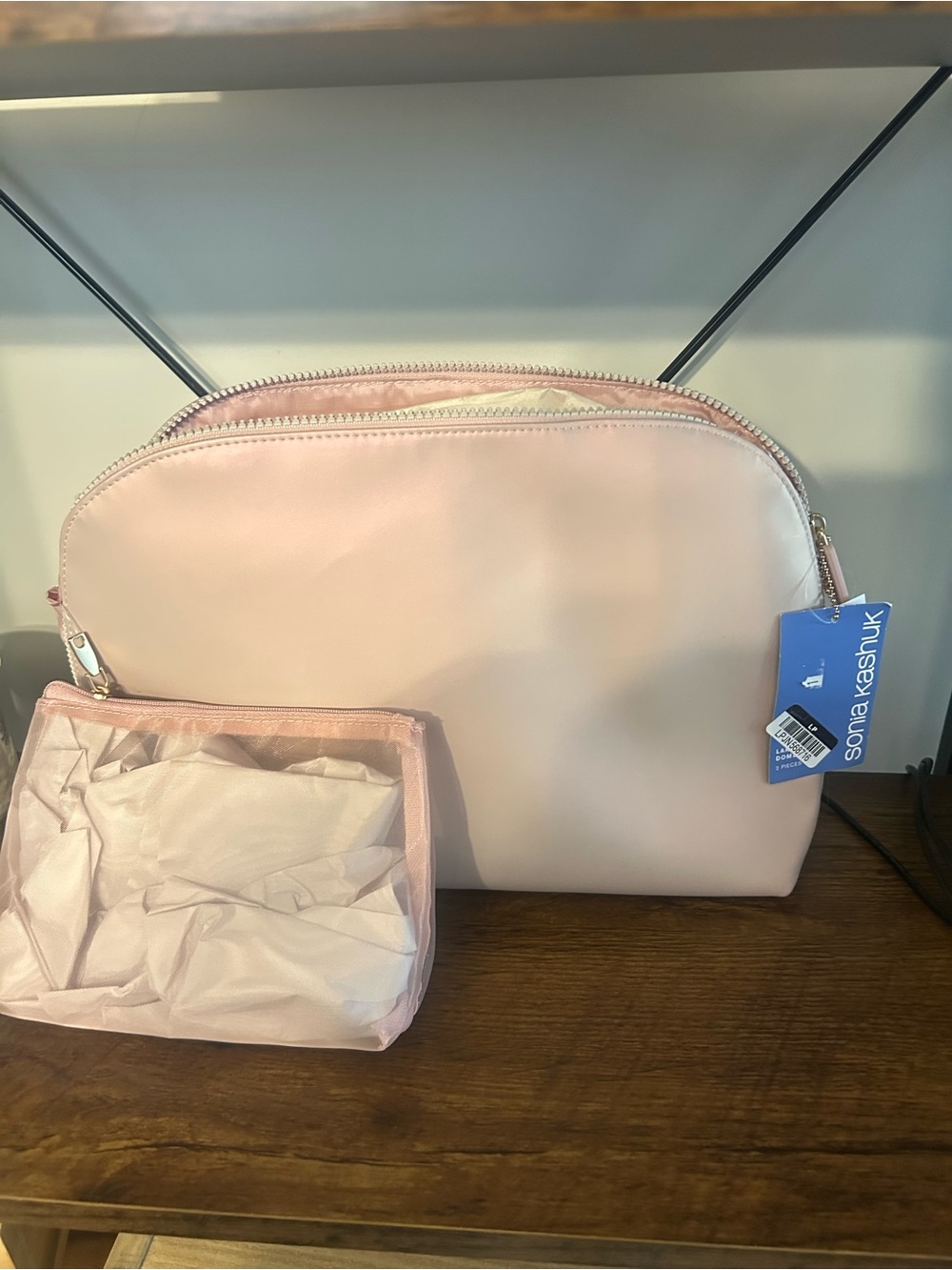 Sonia Kashuk Light Pink Cosmetic Pouch Duo